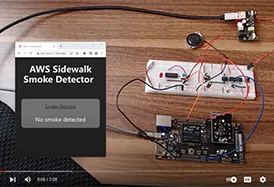 Prototyping an Amazon Sidewalk-Connected Smart Smoke Detector