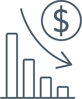 lower operational costs icon